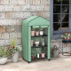 Outsunny Three-Tier Mini Greenhouse - Green