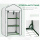 Outsunny Three-Tier Mini Greenhouse - White