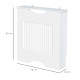 Painted MDF Radiator Cover Heater Cabinet Modern Slatted Home Furniture Living Room Bedroom Worktop White 82H x 78W x 19D