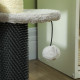 PawHut 2-in-1 Cat Tree, Pet Stairs w/ Scratching Post, Toy Balls, for Bed, Sofa, Couch, Light Grey