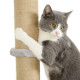 PawHut 4 Piece Cat Shelves w/ Scratching Post, Steps, Jumping Platform, Ladder, Toy Balls, for Indoor Cats, Light Grey