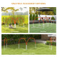 PawHut Dog Agility Equipment Set, Dog Agility Training Equipment for Dogs w/ Oxford Carry Bag, 4 PCS Weave Poles Orange