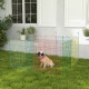 PawHut Pet Playpen Crate, with Eight Panels, Door, for Indoors and Outdoors, 60H x Φ156cm