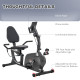 Recumbent Exercise Bike Recovery Exerciser, 8-Level Magnetic Resistance Stationary Bike with Pad Holder, LCD Monitor, for Indoor