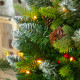 Set of Two 3ft Christmas Trees, with Lights, Berries and Pinecones