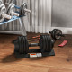 SPORTNOW 2 x 20KG Adjustable Dumbbells Set, 4-in-1 Weights Set with Storage Tray and Non-Slip Handle, Home Gym Fitness Equipment