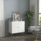 Storage Cabinet Slim Sideboard with Golden Hairpin Legs Adjustable Shelves for Living Room Dining Room Hallway White