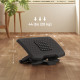 Three-Level, Multi-Angle Massage Footrest - Black