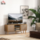 TV Cabinet Stand Unit for TVs up to 50&#039;&#039; with Foldable Drawers, Entertainment Centre for Living Room Brown