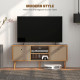 TV Cabinet Stand Unit for TVs up to 50&#039;&#039; with Foldable Drawers, Entertainment Centre for Living Room Brown