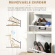 Two-Drawer Minimalistic Shoe Storage Cabinet, for 10 Shoes