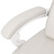 Vinsetto Linen-Look Office Chair, with 160° Reclining Back and Footrest - White