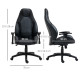 Vinsetto Racing Gaming Chair, Mesh &amp; Faux Leather Computer Chair with High Back, Swivel Wheels, Adjustable Height and Armrest, B