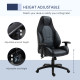 Vinsetto Racing Gaming Chair, Mesh &amp; Faux Leather Computer Chair with High Back, Swivel Wheels, Adjustable Height and Armrest, B