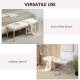 Vintage French Look Bed End Bench - Cream White