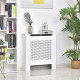 Wooden Radiator Cover Heating Cabinet Modern Home Furniture Grill Style  White Painted (Small)