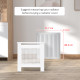 Wooden Radiator Cover Heating Cabinet Modern Home Furniture Grill Style  White Painted (Small)