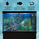 Aquarium Fish Tank &amp; Cabinet with Complete Starter Kit - Black Tank &amp; Natural Gravel