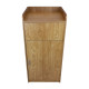 Light Oak Wooden Litter Bin &amp; Tray Stand