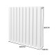 Oval Column Radiator – 600mm x 600mm - White