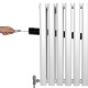 Oval Column Radiator &amp; Valves - 600mm x 600mm – White