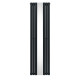 Oval Mirror Radiator - 1800mm x 500mm - Anthracite Grey