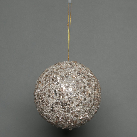 Champagne Glitter Bauble (20cm)