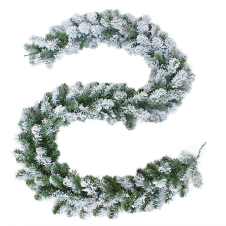 Oak Creek Flocked Garland (9 ft)