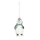 Penguin Hanging Decoration - White/Blue (13cm)