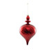 Red Swirl Pattern Glass Hanging Decoration (25cm)