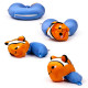 2-in-1 Swapseazzz Travel Pillow and Plush Toy - Finley the Clownfish Adoramals Ocean