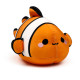 2-in-1 Swapseazzz Travel Pillow and Plush Toy - Finley the Clownfish Adoramals Ocean