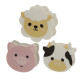 Adoramals Farm 3 Piece Eraser Set