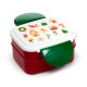 Bento Clip Lock Lunch Box with Cutlery - Christmas Baker Street Gingerbread