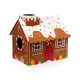 Cardboard Cat Den Playhouse - Christmas Gingerbread House