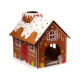 Cardboard Cat Den Playhouse - Christmas Gingerbread House