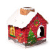 Cardboard Cat Den Playhouse - Christmas Grotto