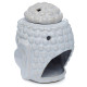 Ceramic Buddha Head Design Crackle Glazed Oil Burner