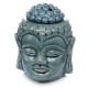 Ceramic Buddha Head Design Crackle Glazed Oil Burner