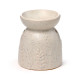 Ceramic Oil &amp; Wax Burner - Eden Stone Effect Embossed Fern