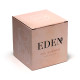 Ceramic Oil &amp; Wax Burner - Eden Stone Effect Embossed Lotus