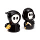 Ceramic Salt &amp; Pepper Set - Skull Boy &amp; Ghost Boy