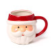 Ceramic Shaped Head Mug - Christmas Santa Head