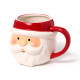 Ceramic Shaped Head Mug - Christmas Santa Head