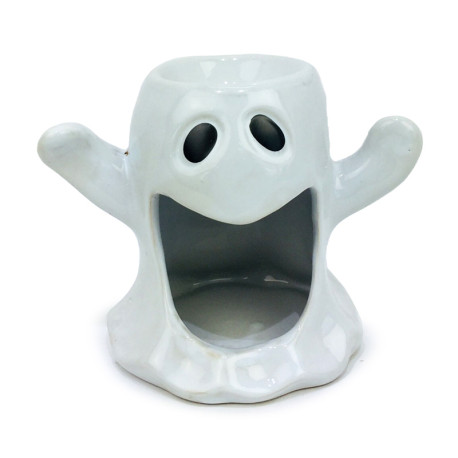 Ceramic Shaped Oil & Wax Burner - Ghost