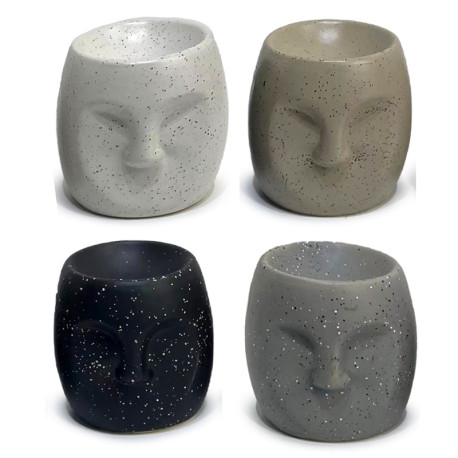 Ceramic Small Oil Burner - Eden Stone Effect Face