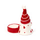 Ceramic Tea Light Candleholder - Christmas Gonk