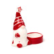 Ceramic Tea Light Candleholder - Christmas Gonk