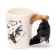 Collectable Shaped Handle Ceramic Mug - Bat