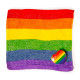 Compressed Travel Towel - Somewhere Rainbow Stripes